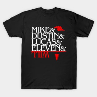 Stranger Things Upside Down Characters T-Shirt